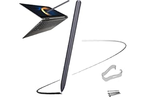 PEIDOG Galaxy Book Pro 360 S Pen Ersatz für Samsung Galaxy Book Pro 360, Galaxy Book 2 Pro 360, Galaxy Book 3 Pro 360 Stylus Pen ohneBluetooth+Spitzen/Federn (Mystic Black)