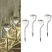 Produktbild JoyFan 4 Stück LED Solar Diamant Lights Gartenstecker Laternen für Weg Auffahrt Home Yard paito Garten Dekoration, Plastik, warmweiß, Einheitsgröße