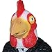 Produktbild Auspicious beginning Latex Chicken Hahn Fancy Maske für Halloween (Weiß)
