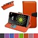 Produktbild LG G5 Hülle ,Mama Mouth Brieftasche Schutzhülle Case Hülle mit Kartenfächer und Standfunktion für LG G5 Smartphone 2016 Smartphone,Orange