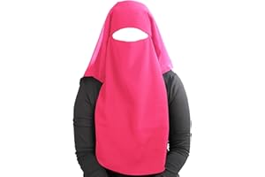 MyBatua 3 Schichten saudi niqab Im atmungsaktiven Georgette, Großhandelspreis, 1 stk Gesichtsschleier NQ-003