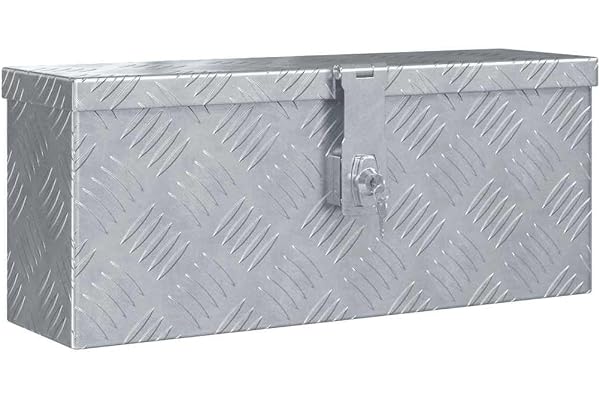 vidaXL Boîte en Aluminium Argenté Chariot à Outils Caisse à Outils Atelier