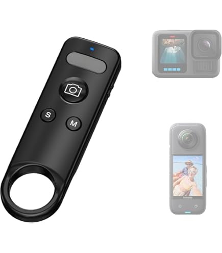 Jakoly Bluetooth Remote Control Compatible With Insta360 X5/X4/X3/X2, GO 3/GO 3S