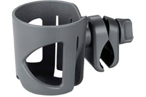 Shiwaki Universal Stroller Accessories Pram Cup Holder, Adjustable Bottle Organizer for Stroller, Drink And Coffee Cup, Stroller Cup with Hook, Suitable for Buggy And Bike