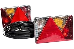 UNITRAILER Kit : Feux arrière + feux de position Aspöck + faisceau Mantes 4 m 7 broches + connecteurs rapides