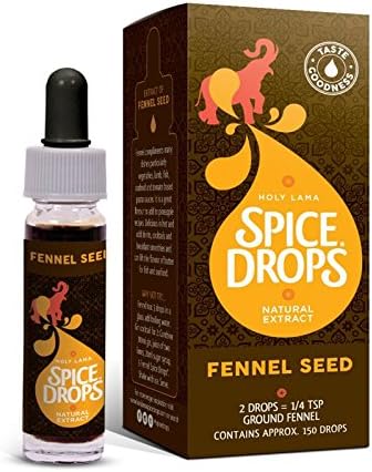 Spice Drops Fennel Seed Extract – Fennel Spice Drops Ideal for Home Cooking and Adding to Recipes, Twin Pack (2 x 5ml Bottles)
