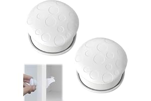 BDEUTROPHIC 2 Pcs Cupboard Locks, Locks for Cupboard Doors, Invisible & Unlocked Design No Drilling Needed Adhesive Safety Proof Locks for Cabinets and Drawers, No Tools or Screws Needed