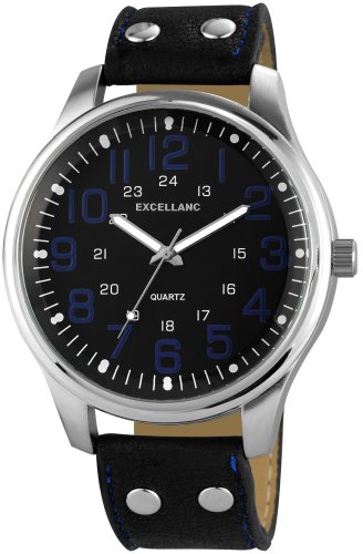 Excellanc Herren-Armbanduhr XL Analog Quarz verschiedene Materialien 295021000142 Excellanc Herren-Armbanduhr XL Analog Quarz verschiedene Materialien 295021000142
