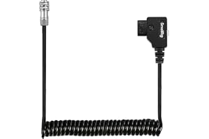 SMALLRIG D-TAP to BMPCC 4K/6K Coiled Power Cable, 15 inch - 47 inch Length