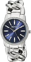 So & Co New York SoHo Women's Quartz Watch with Blue Dial Analogue Display and Silver Stainless Steel Bracelet 5071.2