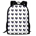 Produktbild Dünne Blaue Linie Flagge Heart_977 Reise-Laptop-Rucksack, extra großer College-Schüler-Rucksack für Männer und Frauen (klassischer Rucksack)