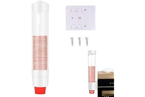 YEEMEEN 1 Pcs Dispenser per Tazza di Carta, Dispenser per Tazza a Parete, Dispenser Porta Bicchieri, Dispenser Bicchieri, Dispenser Bicchieri Plastica per Casa Ufficio
