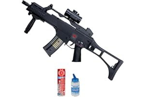 ECOMMUR Arma de Airsoft HK G36C eléctrica (6mm) | Arma Larga semiautomática de Bolas PVC