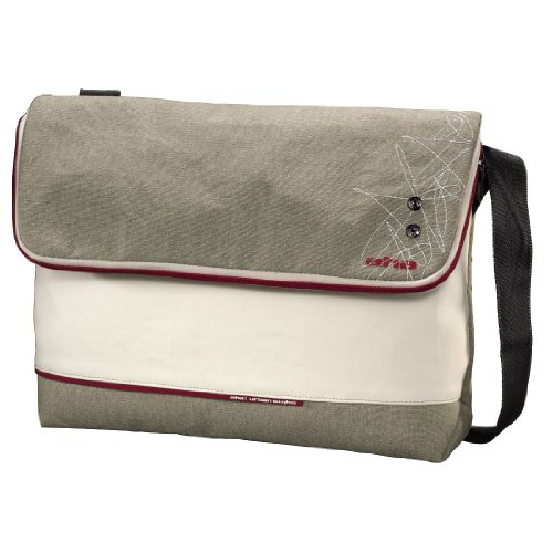 aha: Ylva Urban Style Messenger Tasche weiß/grau