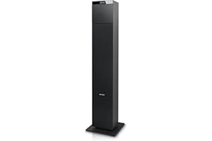 Muse BTC Standlautsprecher mit Bluetooth, FM, CD, USB, Fernbedienung, black