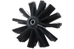 LIOAEUST Trockner-Reinigungsbürste, Schornsteinbürste, Schornstein-Reinigungsbürste, Schornsteinfeger, Fusselentferner, Borstenkopf, Nylon (150 mm)