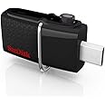 Sandisk Ultra Dual USB Drive 3.0 16GB, Velocità di lettura fino a 130 MB/s, Nero