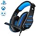 Produktbild Gaming Headset mit Mikrofon für PC PS4 Xbox One, Beexcellent Professional Stereo-Sound Hoher Tragekomfort 3.5mm LED Kopfhörer für Laptop Smartphone MAC iPad iPod