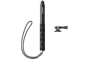 ATUMTEK 114cm Unsichtbarer Selfie-Stick für Insta360,7-Stange Action Kamera Aluminium Selfie-Stange Stab,Extendable Handheld Pole Stick Monopod Kompatible mit Insta360 ONE X/X2/X3/ GoPro HERO 12/11/10