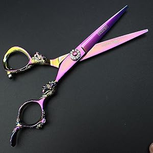 5.5 inch hair cut Japanese hairdressing scissors thinning scissors professional hairdresser hair pruning utensils - Image 3