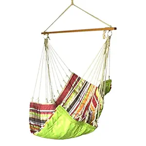 Slack Jack Quilted Fabric Swing (White, Brown, Red, Orange and Green)