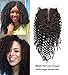 Sunwell Brazilian Virgin Lace Closure Human Hair Kinky Curly Middle Part 4x4" Remy Lace Top Closure with Baby Hair Can be Bleached 130% Density Natural Color 10"