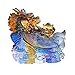 Produktbild Feng Shui Dekofigur Drache, bunt, glasiert, mit Goldenem Schutz