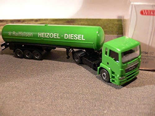 Preisvergleich Produktbild Wiking 078602 - Tanksattelzug MAN TGS "Raiffeisen" - 1:87
