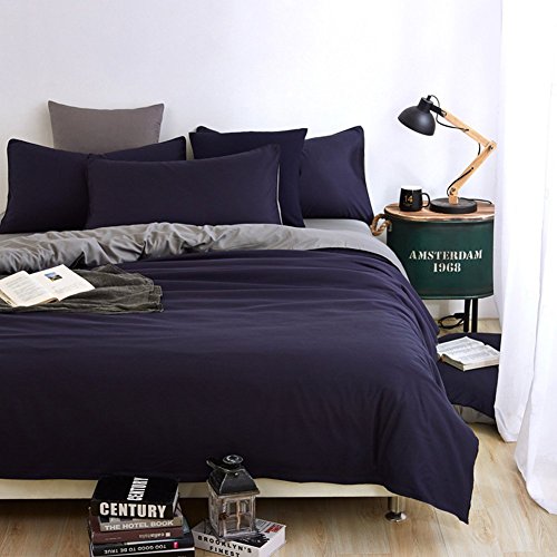 Tourwin Elegant Bettwäsche 1 Bettbezug 180x200cm 1 Bettlaken 230x230cm 2 Kissenbezug 48x74cm