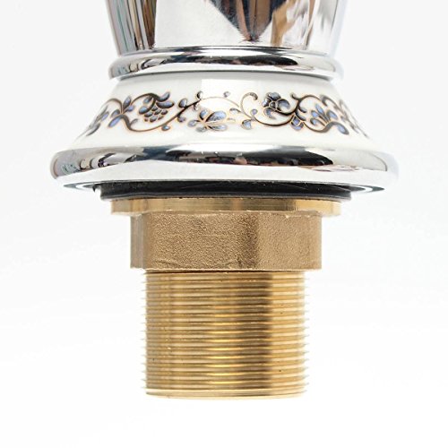 KING DO WAY Wasserhahn Modern Einhebel Wasserhahn Waschbecken Mischbatterie Waschbecken Armatur Silber - 3