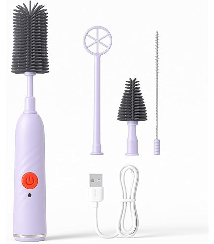 Aazon.co: TpChapNi Electric Bottle Brush Cleaner,Electric Baby Bottle Brush Cleaner Set Bundle