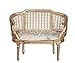 Produktbild Melody Jane Puppenhaus 1:24 Louis XIV klein setee Gold Rattan Sofa Miniatur JBM Möbel