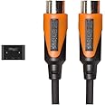 IK Multimedia iRig Midi 2 Universal MIDI Interface for iPhone, iPod Touch, iPad, Mac and PC-Black & Roland Rmidi-B3 Black Series Midi Cable. Straight Din Connectors, 3Ft / 1M Length.
