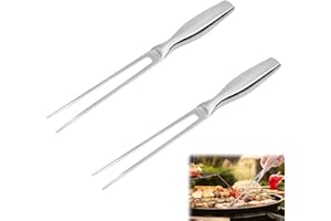 SUEVUT 2 Pcs Carving Fork, Stainless Steel Meat Fork, Durable and Heavy Duty Meat Forks Carving for Kitchen, BBQ, Turkey, Roast