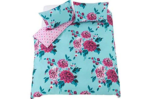 Liberty Blue Bold Floral Bedding Set - Double.