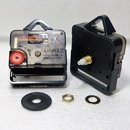 New schleichendem Quarzuhrwerk (Sweep) Uhrwerk – DIY – Armaturen – verschiedene Größen Short: Total Length 14mm ( Gold Thread 7mm)