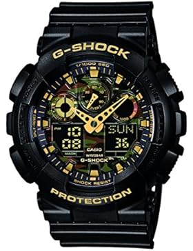 Casio G-Shock - Herren-Armbanduhr mit Analog/Digital-Display und Resin-Armband - GA-100CF-1A9ER