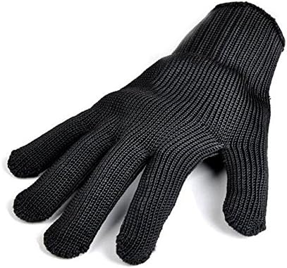 Remylady® Professional Thickening Heat Resistant Glove for Barbecue Oven Outdoor Cooking BBQ Heat Protective Glove Black