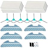 100% nuevo de alta calidad Simuke 6 HEPA filtro, 6 cepillo lateral, 5 paños, para Cecotec Conga Excellence 1290 Conga 1390 el robot aspirador (con 4 velcro gratis)