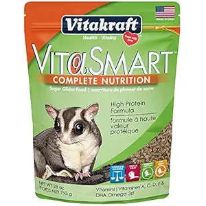 Vitakraft VitaSmart Sugar Glider Food - High Protein Formula, 28 Ounce