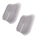 Produktbild Atmungs Auto Sitzkissen Auto Matte Bürostuhl Pad Für Ischias Schmerzen 3D Silikon Rutschfeste Kissen 2 STÜCK 43 * 43 Cm,Gray