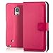 Produktbild Saxonia Tasche Samsung Galaxy Note Edge Hülle Flip Case Schutzhülle Handytasche mit Kartenfach Pink