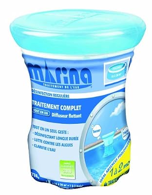 Marina K501910M1 Traitement complet en diffuseur flottant Petit modèle pour bassins de 10 à 30 m3