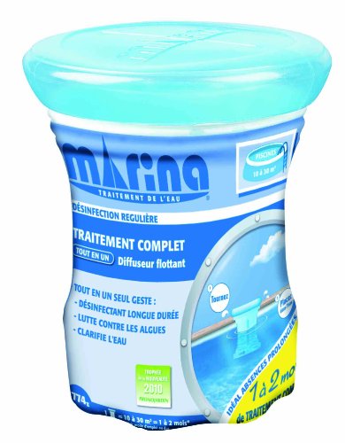 Marina K501910M1 Traitement Complet en diffuseur Flottant Petit modèle pour bassins de 10 à 30 m3