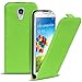 Produktbild Premium Schutzhülle für - Samsung Galaxy S4 - Hülle Flip Case Wallet Tasche aus PU Leder Farbe: Grün