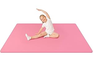 Original Cup Gym Mat Grand Tapis de Gymnastique Rose 200x140x1 cm | Enfant & Adulte | Gym, Yoga, Pilates, Fitness | Antidérapant, Confortable, Enroulable | sans PVC & Non Toxique | Aerobik