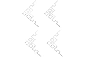 Yardenfun 4Pezzi Adesivi Murali Specchio Peel And Stick Decorativo Autoadesivo per Parete in Decorazioni per Casa Fai Ideale per Camera da Letto Bagno