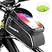 Produktbild Labrostar Fahrrad Rahmentasche, Fahrradrahmen Tasche Fahrrad Tube Lenkertasche Wasserdicht Touchscreen Sonnenblende für iPhone XS XR X 8 Plus Samsung Galaxy S10 S9 S8 S7 Unter 6,2"