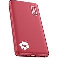 INIU Portable Charger, USB C Slimmest Triple 3A High-Speed 10000mAh Phone Power Bank, Flashlight External Battery Pack Compatible with iPhone 16 15 14 13 12 11 X Samsung S21 S20 Google LG iPad [Red]