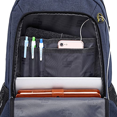 XSY Multifunktions 14″ 15″ Notebook Laptop Rucksack mit Anti Diebstahl Business Computer Arbeit Rucksäcke Schulrucksack - 8